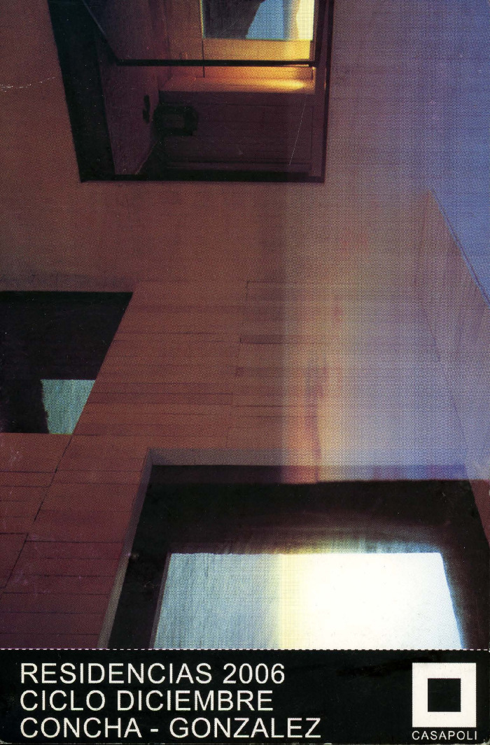 Invitación Residencias 2006 Ciclo Diciembre Concha – González