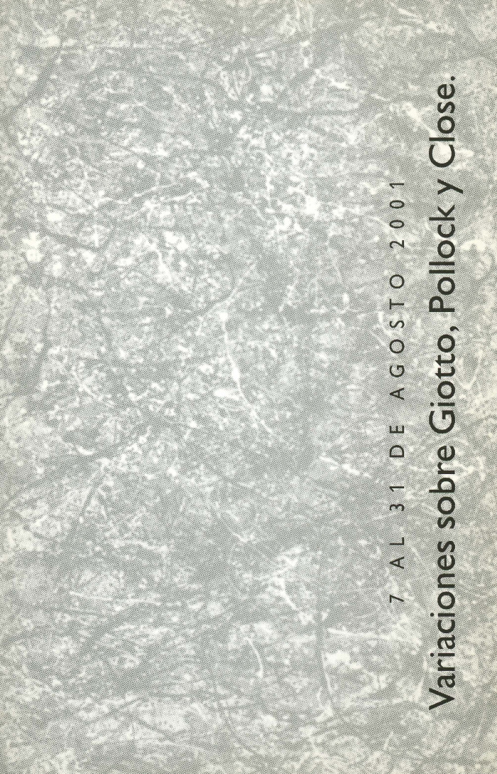 Variaciones sobre Giotto, Pollock y Close