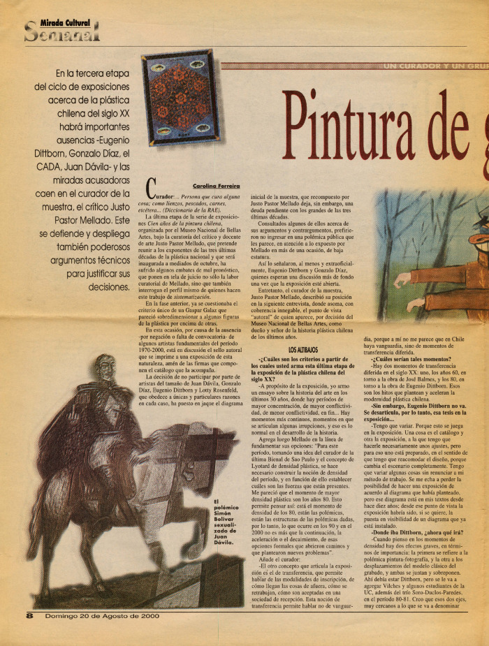 Mirada Cultural Semanal, Pintura de Guerra