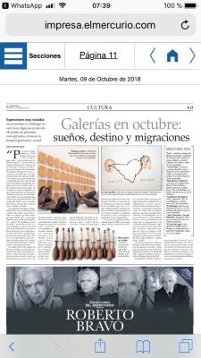 Galerías en Octubre: Sueños, destino y migraciones.